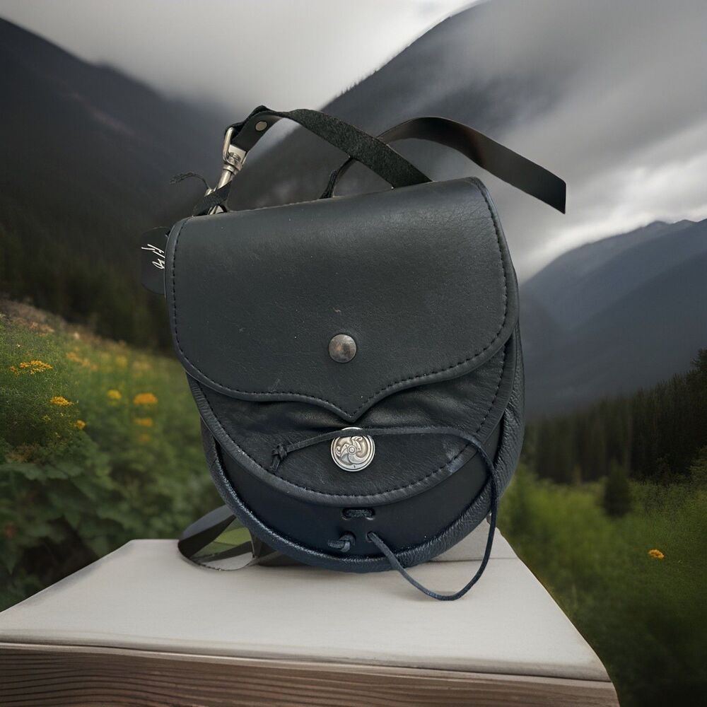 Kommando Kilt Classic Sporran - Black  Scottish 8” By 7” And Belt Excellent